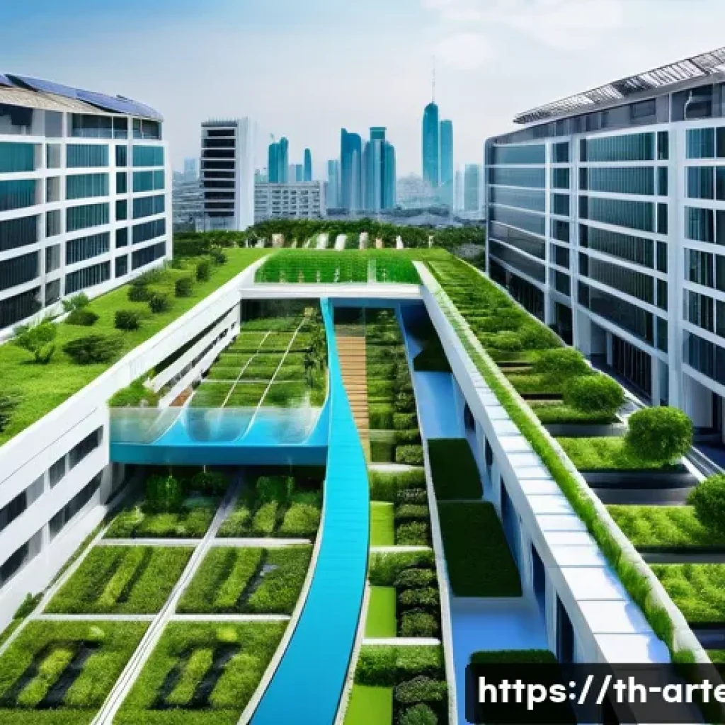 건축기술사와 관련된 국가 프로젝트 - A detailed cityscape scene showcasing a large-scale urban development project in Bangkok, Thailand, ...